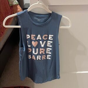 Blue Pure Barre Spiritual Gangster tank small